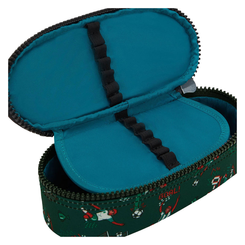 Afbeelding laden in galerijviewer, Kipling duobox soccer print etui