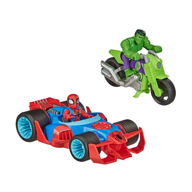 Chargez l'image dans la visionneuse de la galerie, Hasbro super hero adventures action racers - 2 race auto's