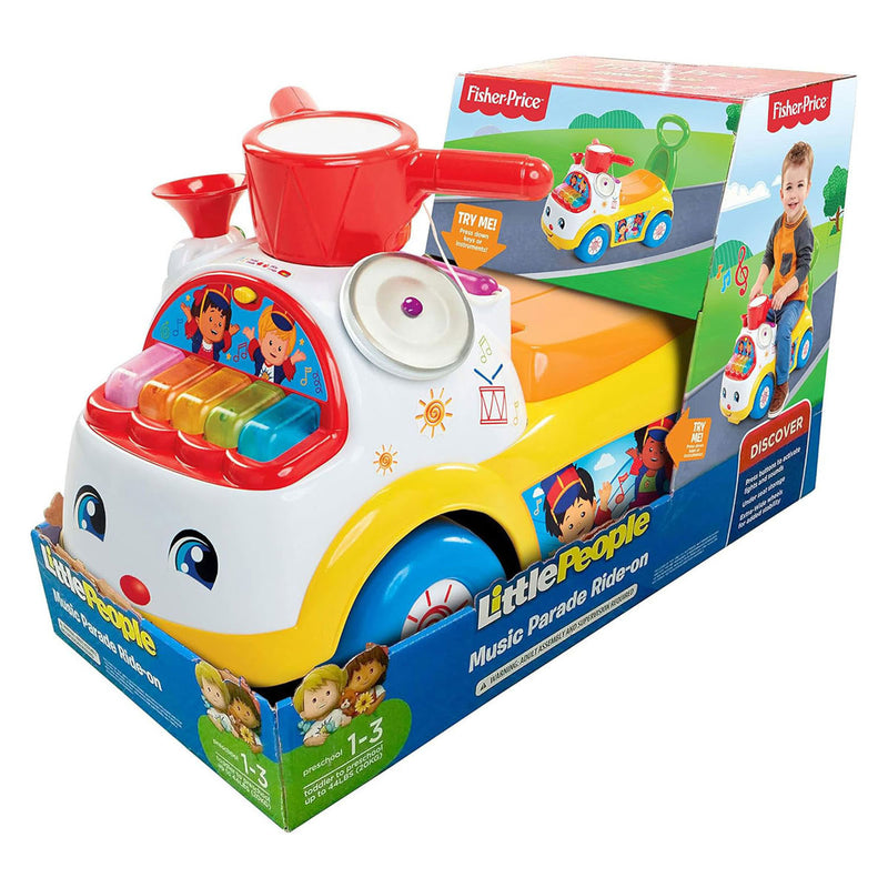 Afbeelding laden in galerijviewer, Mattel fisher price little people music parade loopauto
