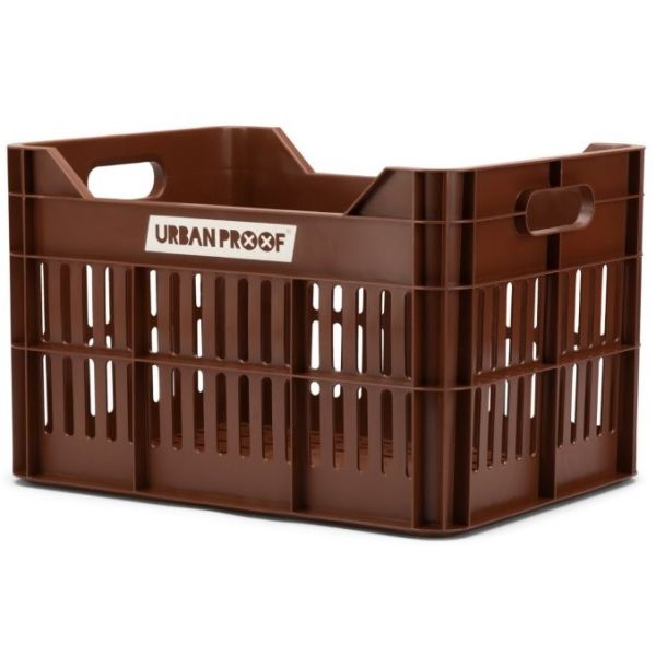 Afbeelding laden in galerijviewer, Dutchperfect urbanproof krat click 30l rpet donkerbruin