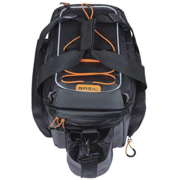Afbeelding laden in galerijviewer, Basil gepäckträgertasche miles xl pro trunkbag miles xl pro mik 2.0 black orange