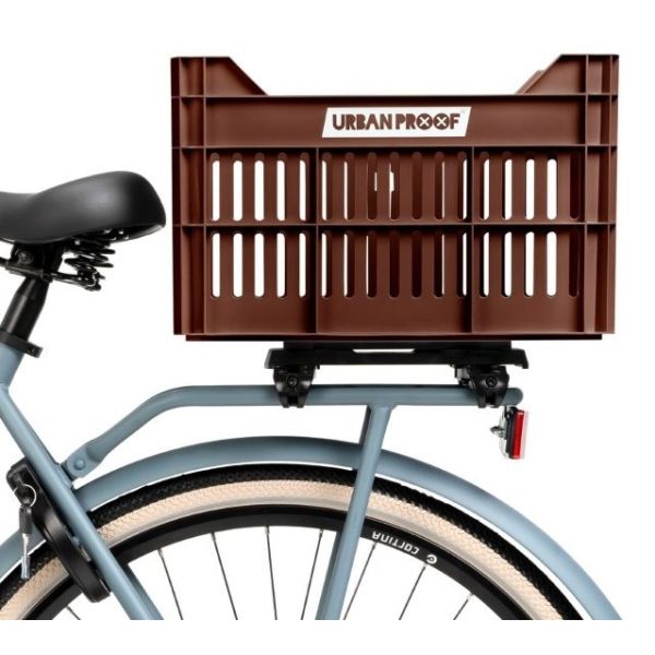 Afbeelding laden in galerijviewer, Dutchperfect urbanproof krat click 30l rpet donkerbruin