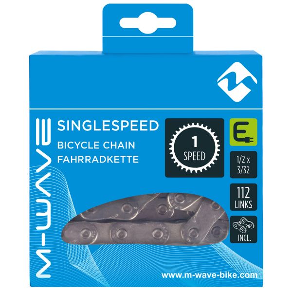 Afbeelding laden in galerijviewer, M-Wave M-wave (kmc) ketting e-bike single speed 1 2x3 32 112 links zilver
