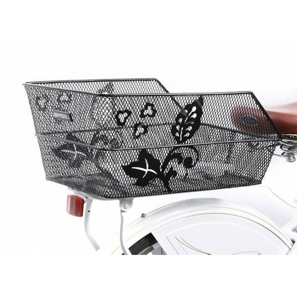 Load image into Gallery viewer, Basil Cento Flower- fietsmand - achterop - zwart