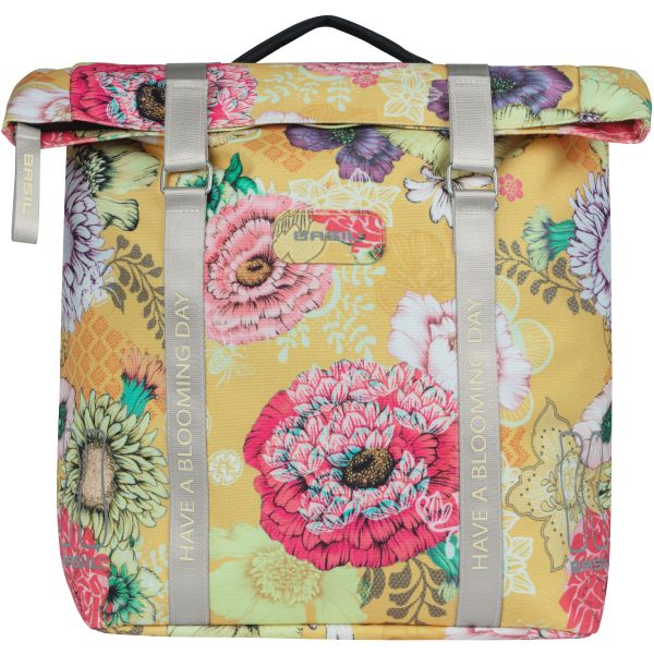 Load image into Gallery viewer, Basil Bloom Field dubbele fietstas, waterdicht, honey yellow, 35L