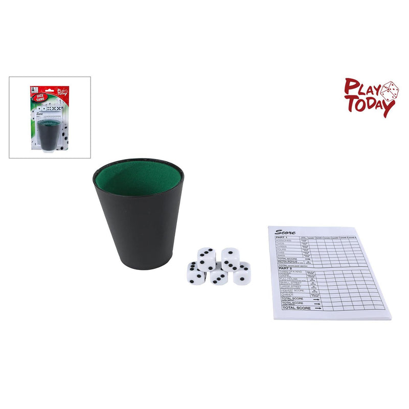 Load image into Gallery viewer, Playtoday play today dobbelspel met beker en 5 dobbelstenen