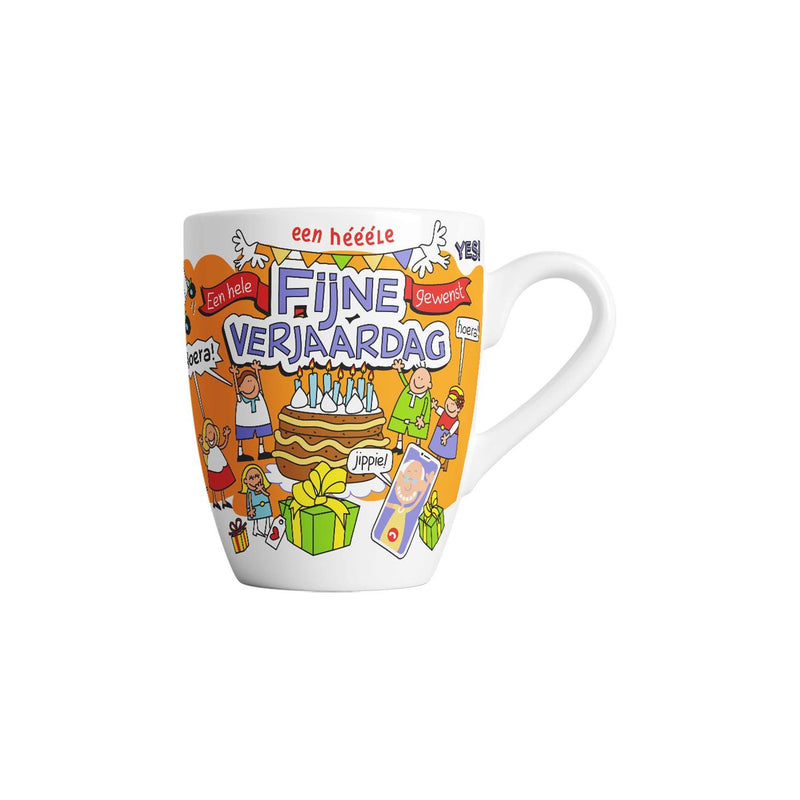 Cargue la imagen en el visor de la galería, Paperdreams cartoonmok - fijne verjaardag - keramiek 440ml