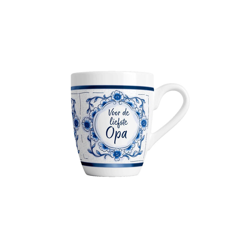 Afbeelding laden in galerijviewer, Paperdreams delfts blauwe mok - opa - keramiek 440ml
