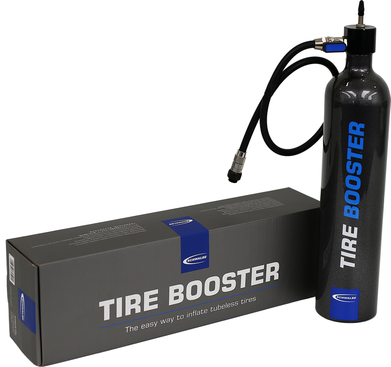 Load image into Gallery viewer, Schwalbe tire booster luchtpomp tubeless incl montage riem 6080.01