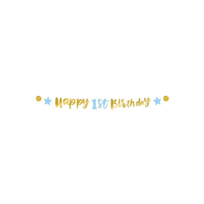 Laden Sie das Bild in Galerie -Viewer, Paperdreams papaerdreams letter banner 'happy 1st birthday' 250cm karton