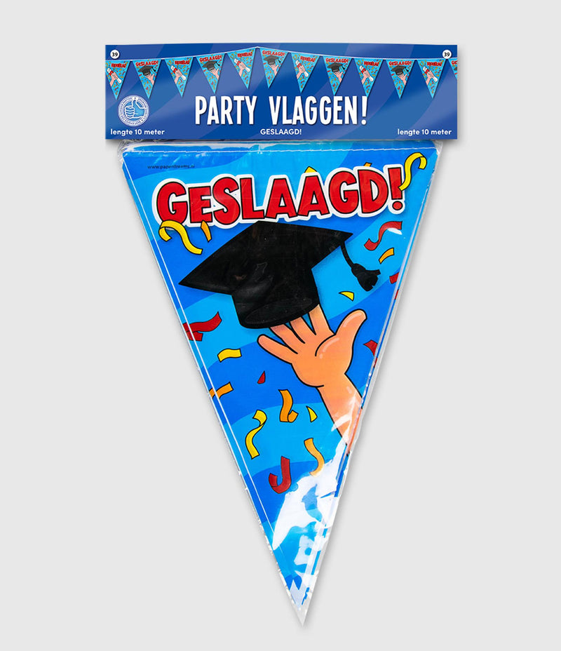 Chargez l'image dans la visionneuse de la galerie, Paperdreams party vlag - geslaagd school cartoon