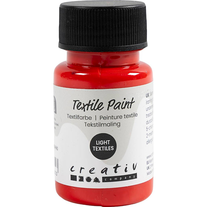 Afbeelding laden in galerijviewer, Https: www.cchobby.nl textielverf-semi-dekkend-rood-50-ml-1-fles