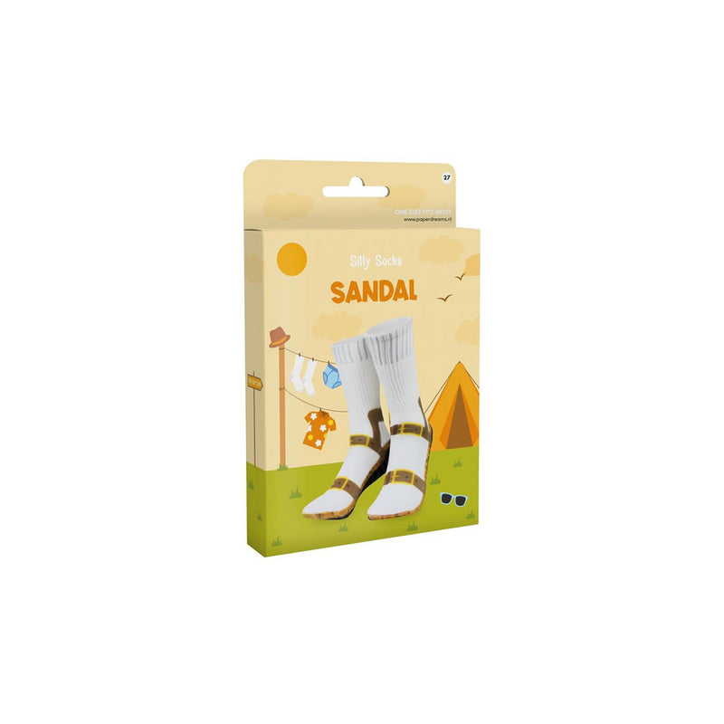 Cargue la imagen en el visor de la galería, Paperdreams silly socks - sandal - polyester
