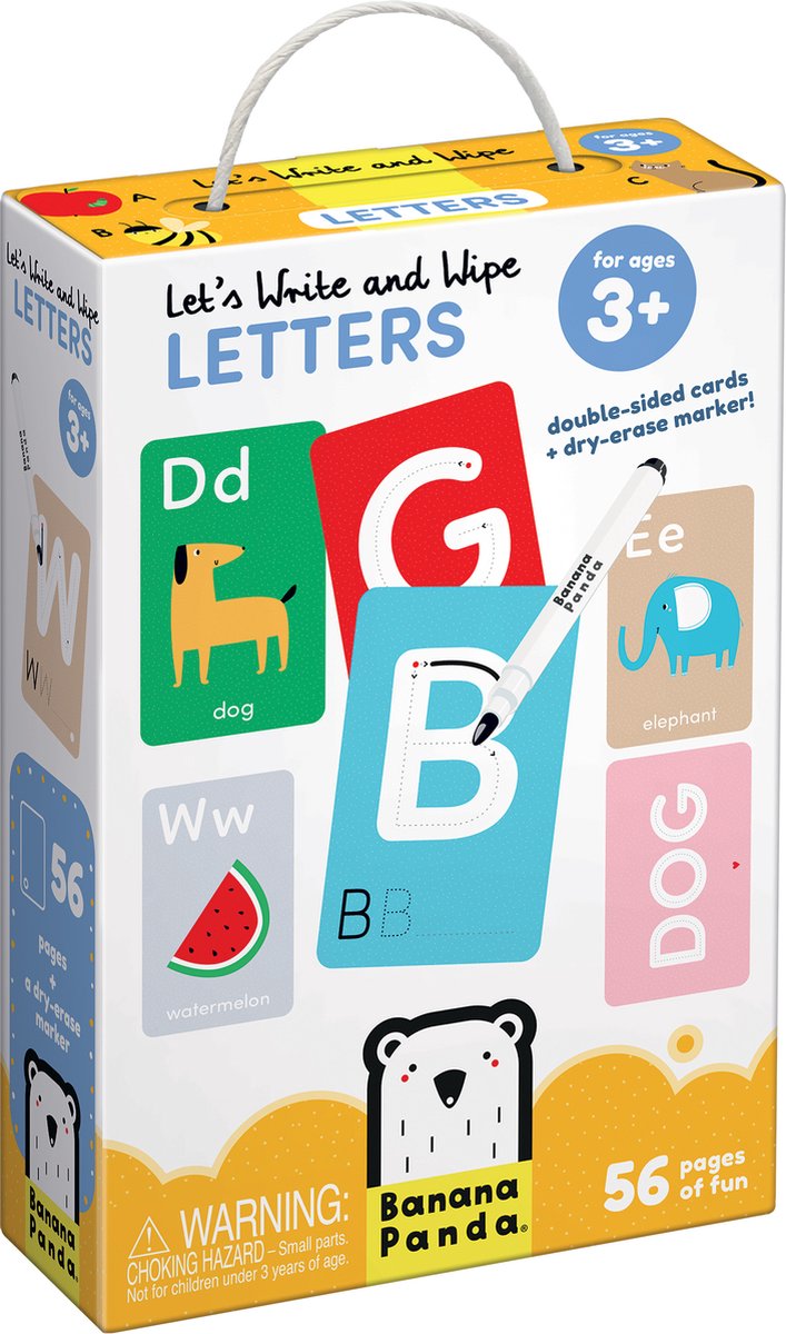 Afbeelding laden in galerijviewer, Banana panda laten we letters schrijven en wissen - educatief speelgoed 3+