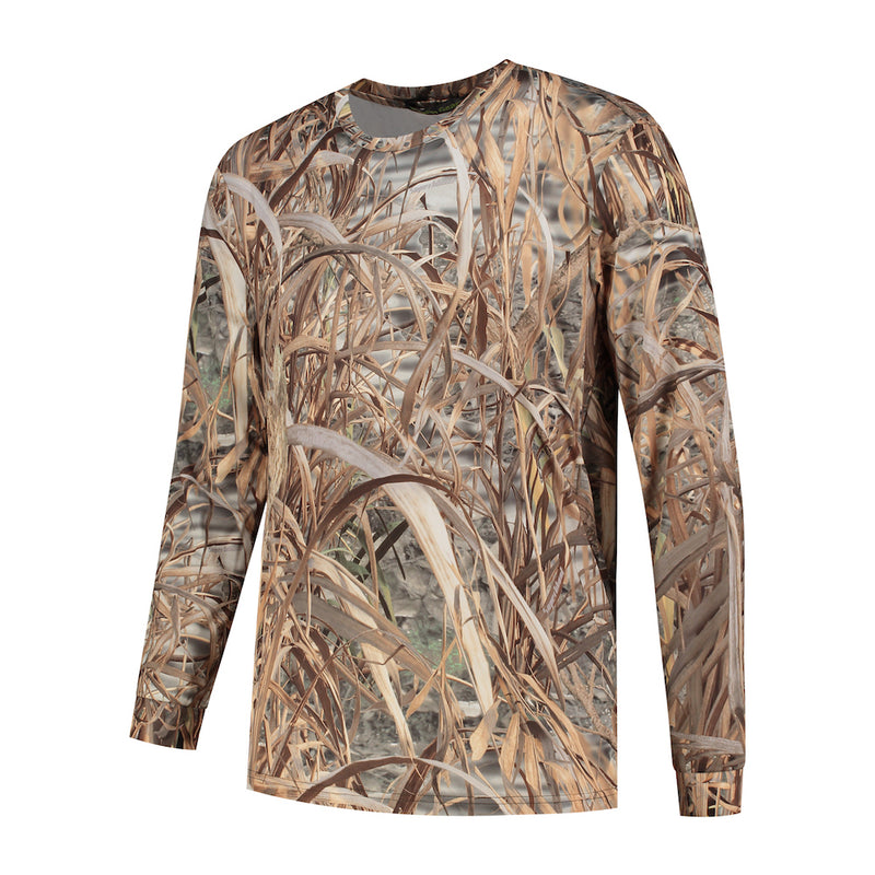 Load image into Gallery viewer, Stealth gear t-shirt lange mouw camo rietprint maat m