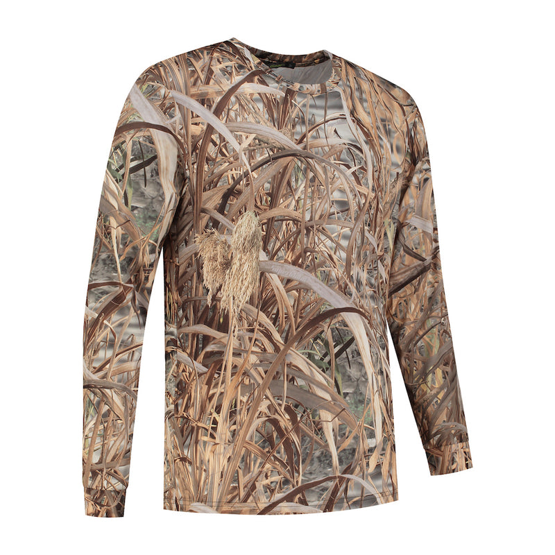 Load image into Gallery viewer, Stealth gear t-shirt lange mouw camo rietprint maat m