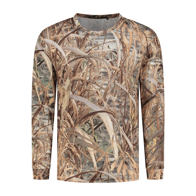 Load image into Gallery viewer, Stealth gear t-shirt lange mouw camo rietprint maat m