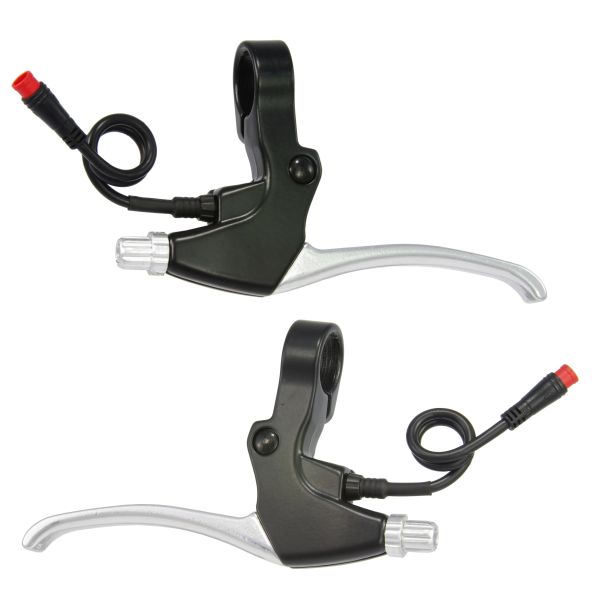 Load image into Gallery viewer, Saccon remgreepset lebk74a5p0s e-bike met remonderbreker - zwart zilver