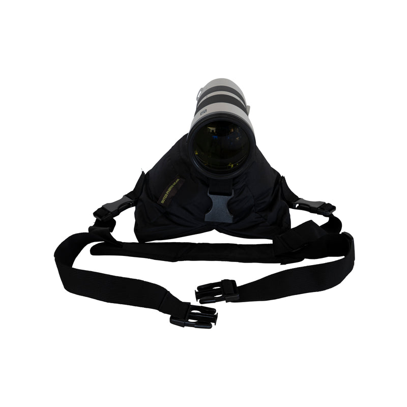 Load image into Gallery viewer, Buteo photo gear bean bag 1 zadelmodel zwart met draagriem
