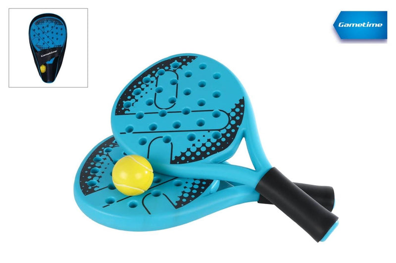 Afbeelding laden in galerijviewer, Z1 padel set 2 rackets met bal en opbergtas - gametime sport speelgoed.