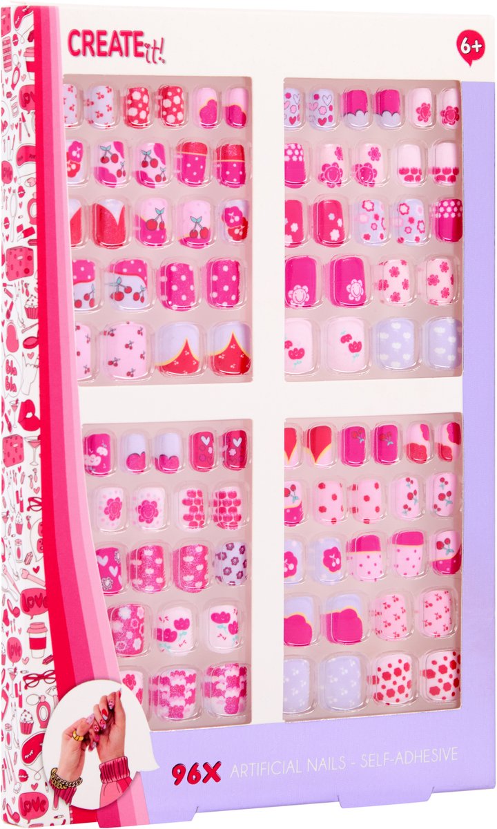 Afbeelding laden in galerijviewer, Create it! kunstnagels zelfklevend maxi set, 96st