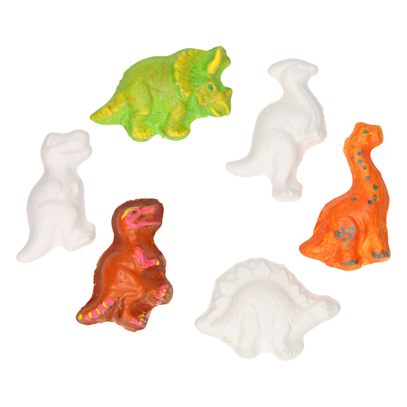 Load image into Gallery viewer, Gips gieten glow in the dark magneten - dino's