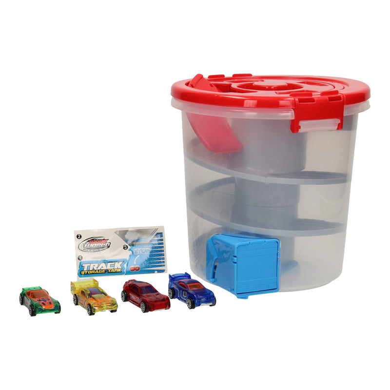 Load image into Gallery viewer, Racebaan en Opbergbox Auto's 2in1