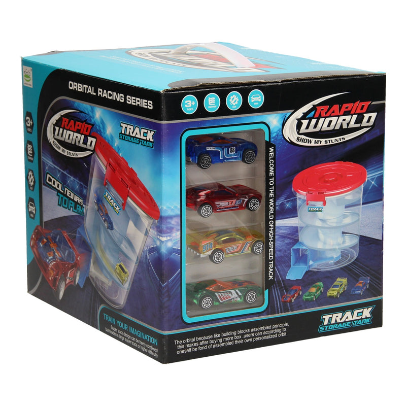 Load image into Gallery viewer, Racebaan en Opbergbox Auto's 2in1
