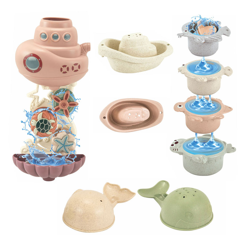 ギャラリービューアに画像をロードする, Badspeelset met waterval pastel
