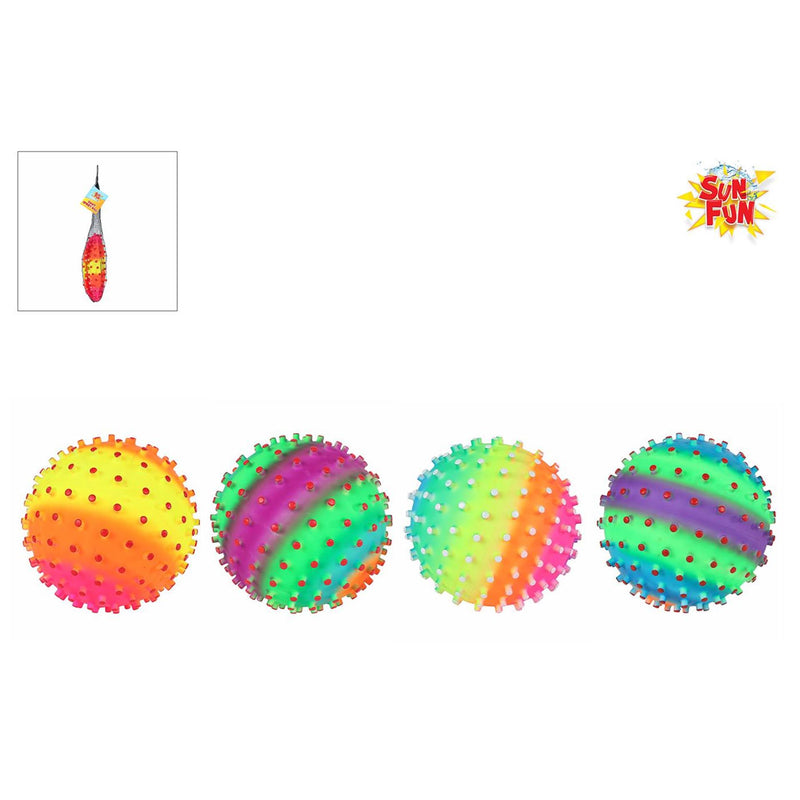 Load image into Gallery viewer, Sun fun pukkelbal regenboog 220gr 21cm