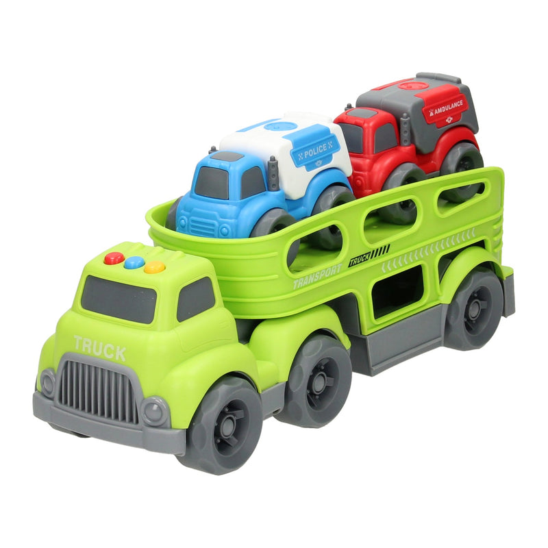 Load image into Gallery viewer, Lobbes speelgoed bv transporter noodvoertuigen met geluid