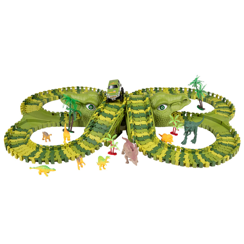 Load image into Gallery viewer, Lobbes dinotrack uitgebreid speelset, 200dlg.