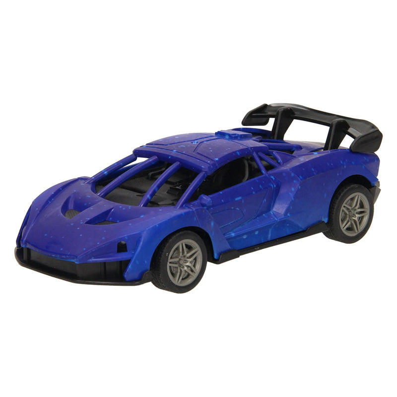 Afbeelding laden in galerijviewer, Lobbes speelgoed bv rc racewagen blauw zwart bestuurbare auto