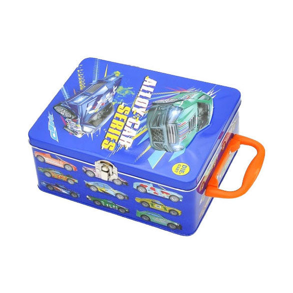 Load image into Gallery viewer, Lobbes speelgoed bv die-cast auto's in opbergblik, 18dlg
