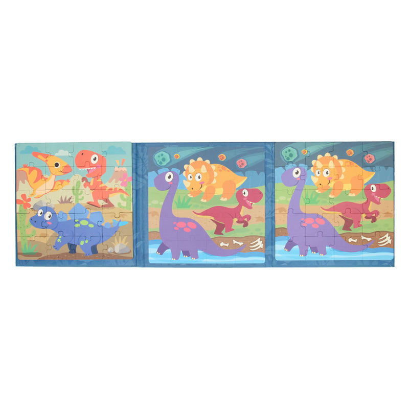 Load image into Gallery viewer, Magnetisch puzzelboek dino