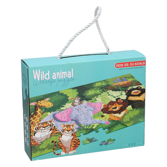 Laden Sie das Bild in Galerie -Viewer, Vloerpuzzel wilde dieren groen, 100st.