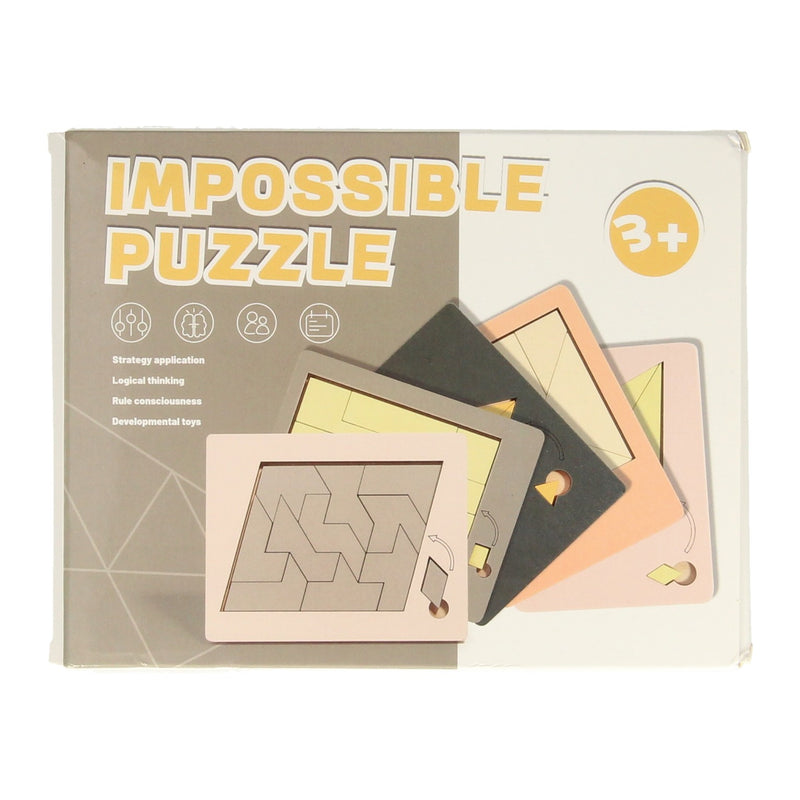 Load image into Gallery viewer, Lobbes houten impossible denkpuzzel