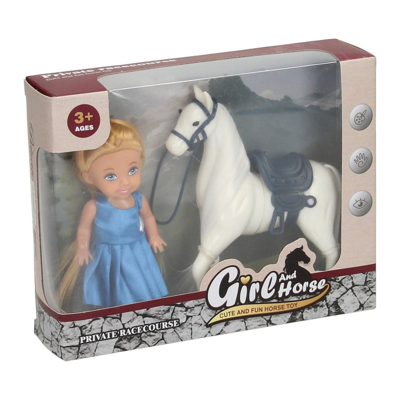 Laden Sie das Bild in Galerie -Viewer, Popje met paard