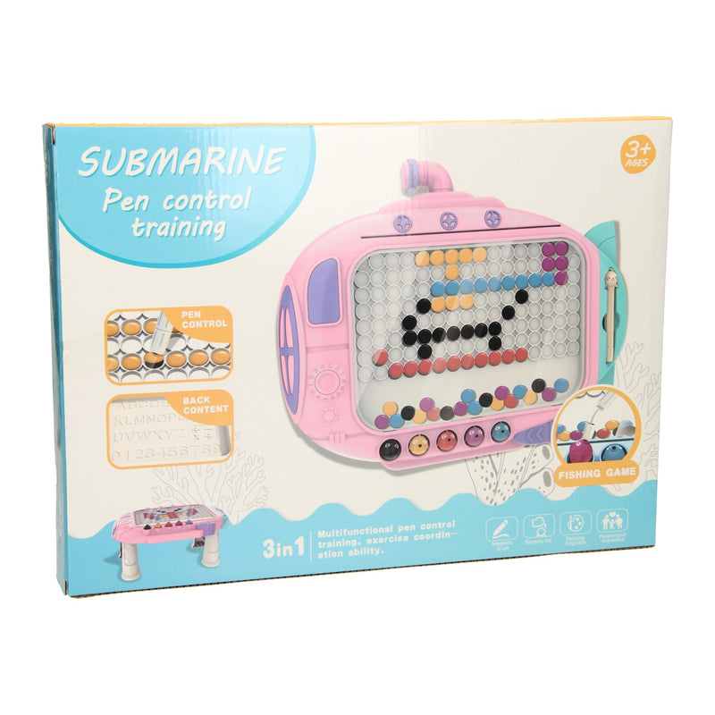 Load image into Gallery viewer, Kleuren buttons spel met magnetische pen roze