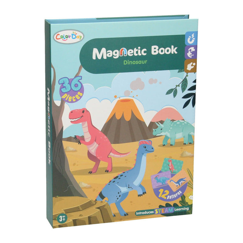 ギャラリービューアに画像をロードする, Lobbes speelgoed bv magnetisch boek - dinosaurus, 36dlg.