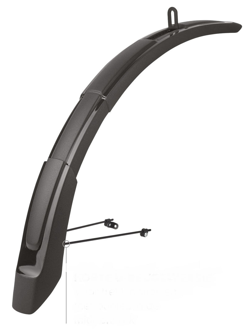 Load image into Gallery viewer, Polisport spatbord verlenger mtb 26'-29 65mm - zwart