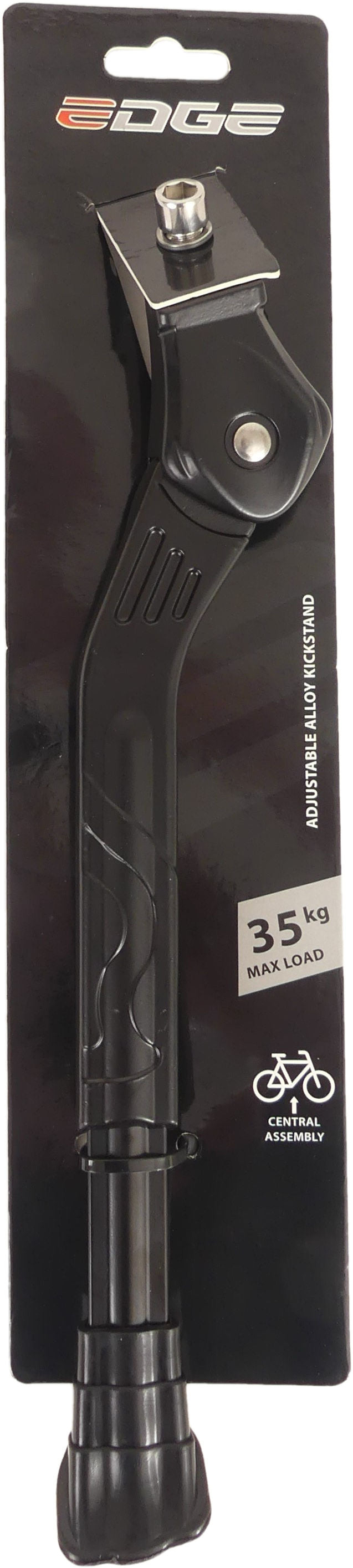 Load image into Gallery viewer, Edge zijstandaard verstelbaar 24 t m 28 strong - zwart (op kaart)