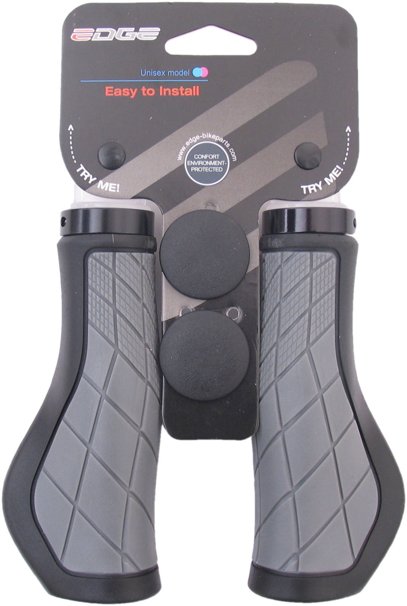 Load image into Gallery viewer, Edge Ergo City handvatten - 136mm, zwart grijs