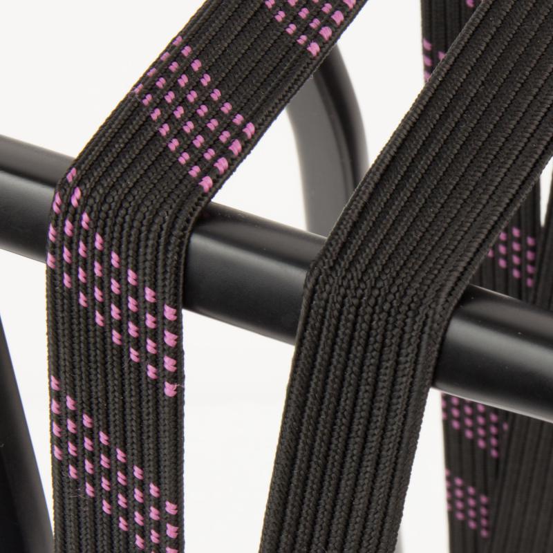 Load image into Gallery viewer, Widek SUV veiligheidsbinder 24mm met zwarte stalen haak brokaat rood zwart