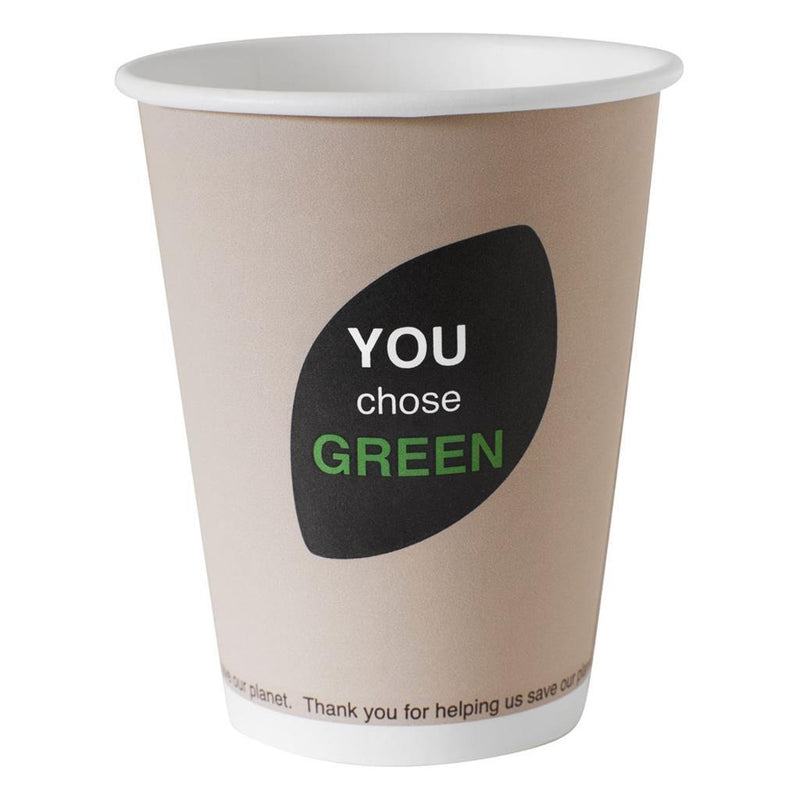 Load image into Gallery viewer, Duni bio wegwerp bekers you chose green 240 ml 10 stuks