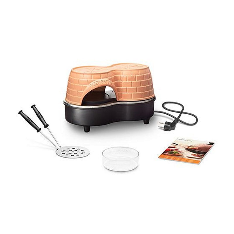 Afbeelding laden in galerijviewer, Emerio Emerio PO-122250 Pizzarette Duo + 2 Spatels Terracotta Zwart