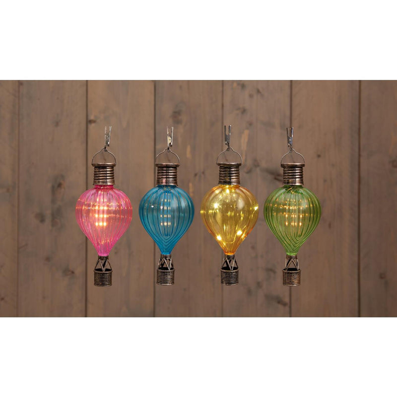 Cargue la imagen en el visor de la galería, Anna's collection solar luchtballon flame effect 8x16cm blauw,groen,geel,roze