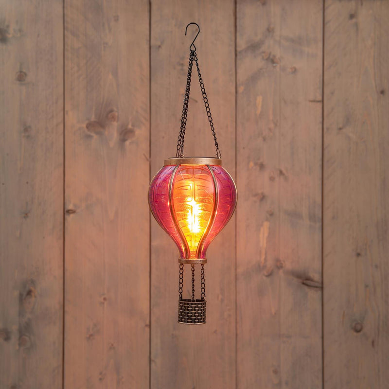 Cargue la imagen en el visor de la galería, Anna's collection solar lantaarn vlameffect zwart 6led 9x7cm