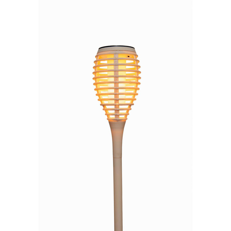 Cargue la imagen en el visor de la galería, Anna's collection solar fakkel met vlameffect zand 12led 10x61cm