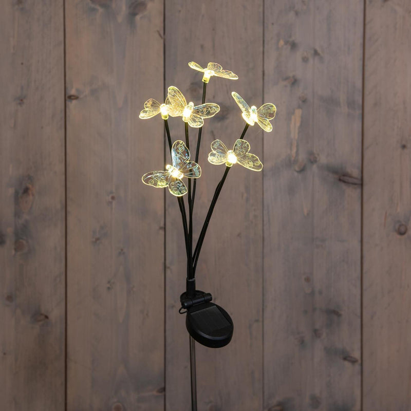 Cargue la imagen en el visor de la galería, Anna's collection solar steker vlinders 6led 6,5x70cm warm wit